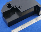 【平行度0.03　直角度0.03　材質A5052（a5052）　黒ｱﾙﾏｲﾄ処理　産業用ロボットのアルミ精密部品】