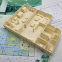 3Dプリンタ　建築模型　構造　レイアウト　検討
