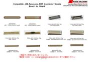 Compatible  JAE-Panasonic-AMP  Connector  Models  Board   to   Board