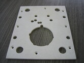 ゴム成形機用断熱板　断熱材・耐熱材　ミオレックスPMX-573　マシニング加工