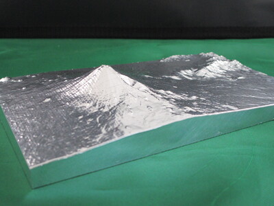 【細部まで再現】マシニングセンタで富士山の模型を削り出しました