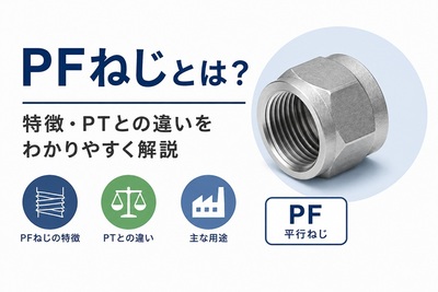 PFねじとは？特徴・PTとの違いをわかりやすく解説