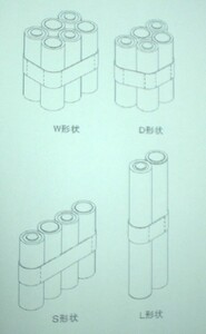 組電池の形状