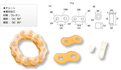 【金型を使わないゴム加工】チェーン