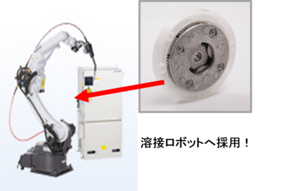 遊星減速機 φ80mm以下  産業ロボメーカー 溶接ロボットに採用