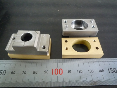 【ピン圧入とH7穴の組み合わせ】　SUS303とBSのマシニング加工　Φ3のピン圧入とΦ3H7穴の組み合わせ