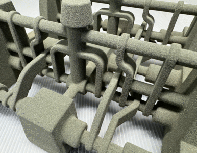 3Dプリンター中子・一体造形・接着組み立て不要・高精度（3Dプリンタ砂型・AM砂型・RP砂型）