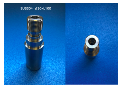 SUS304　Φ30×L100　切削加工品