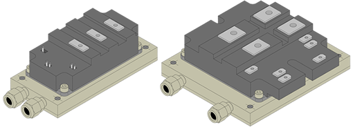 銅 水冷ヒートシンク ろう付 Igbt カワソーテクセル株式会社