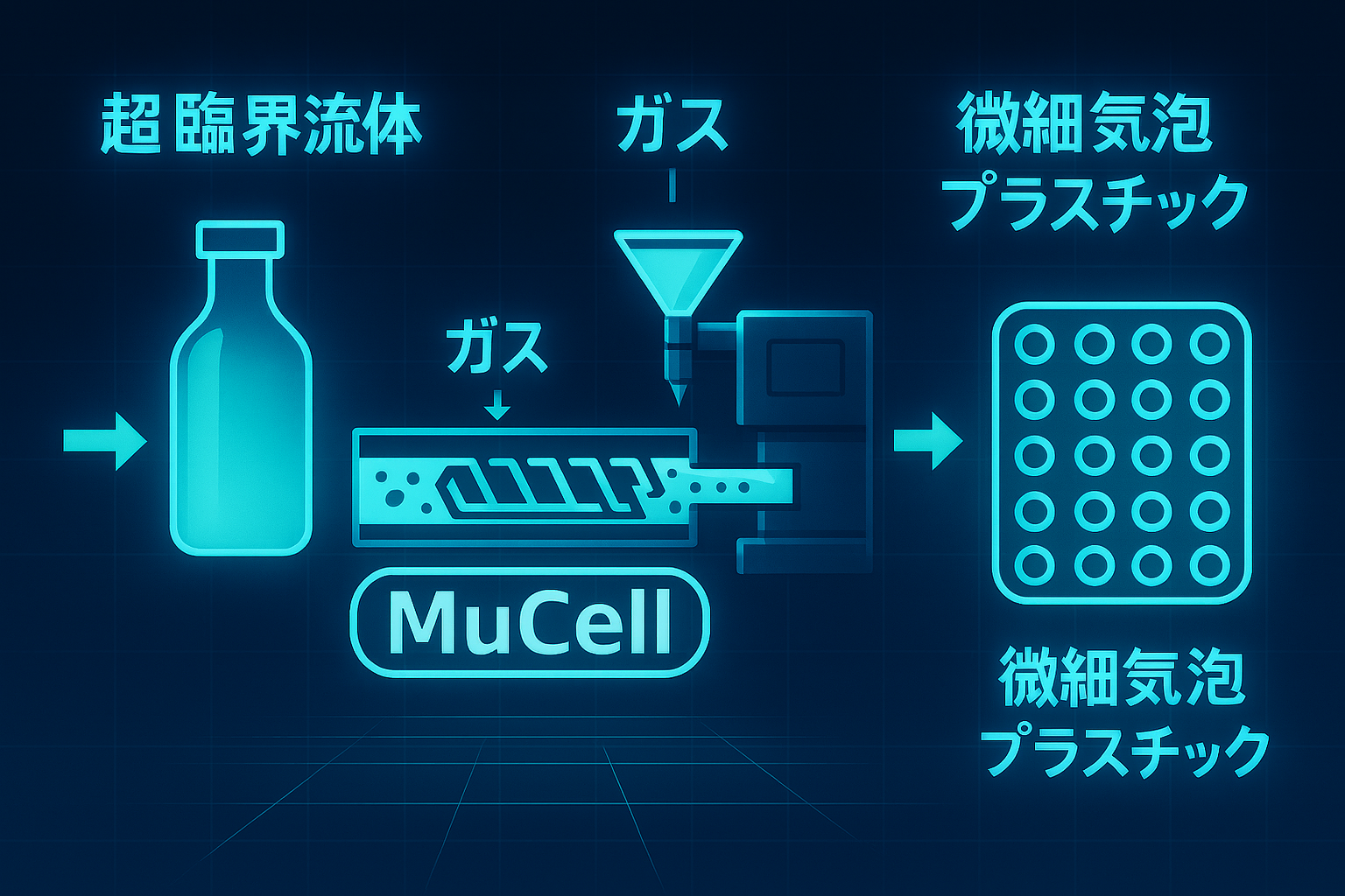 MuCell技術紹介：「超微細発泡成形」で軽量化・高機能化を実現する