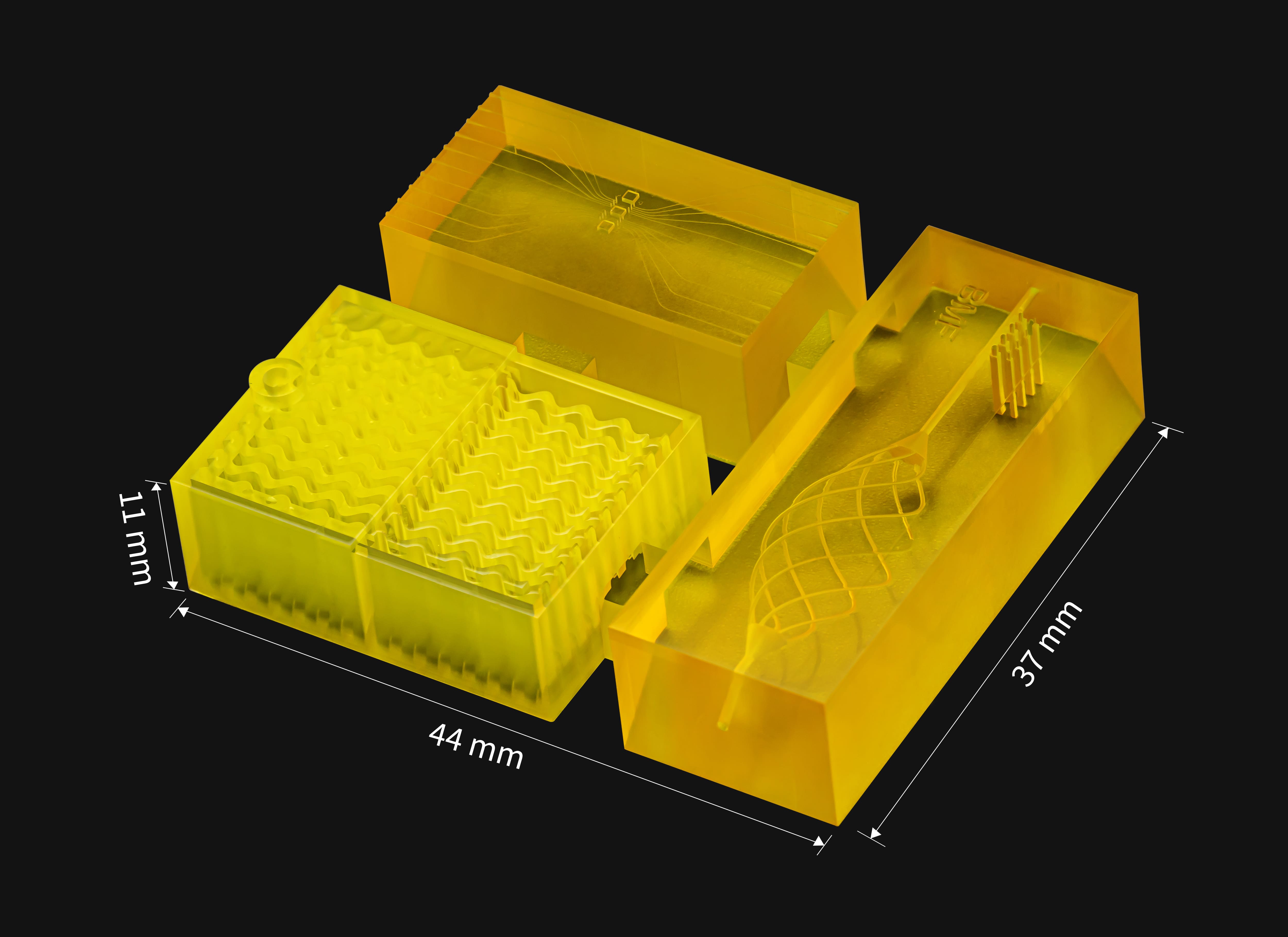 BMFの3Dプリンターが得意とするマイクロ流体 ミクロン単位の微細加工